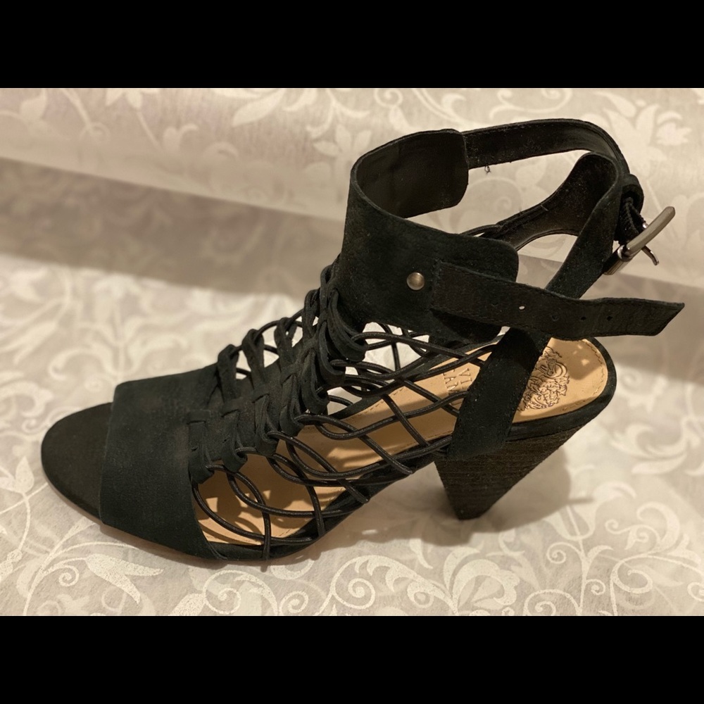 Vince Camuto Black straps heels